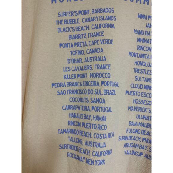 BILLABONG Coast-to-Coast World Tour Summer 1973 Oversized Small Apricot T-shirt - Picture 4 of 7